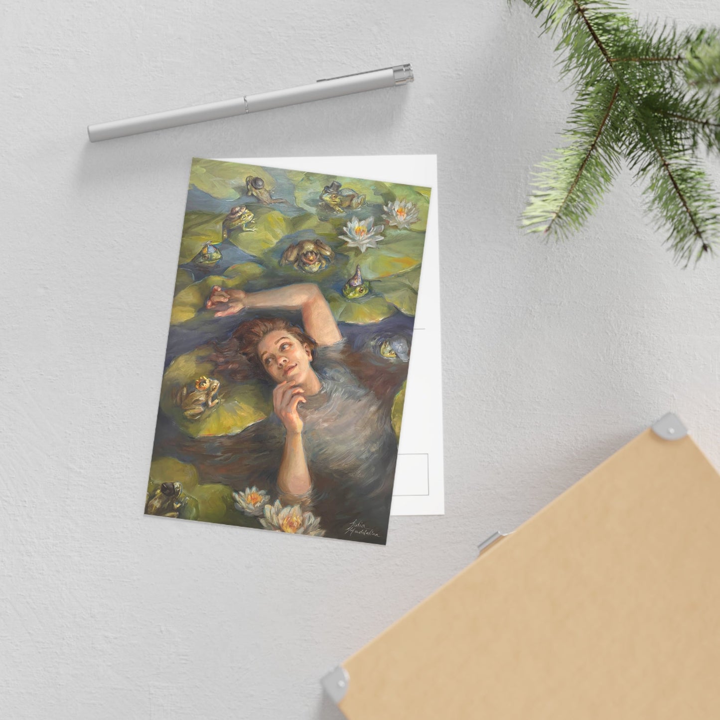 "Among Friends" Post card
