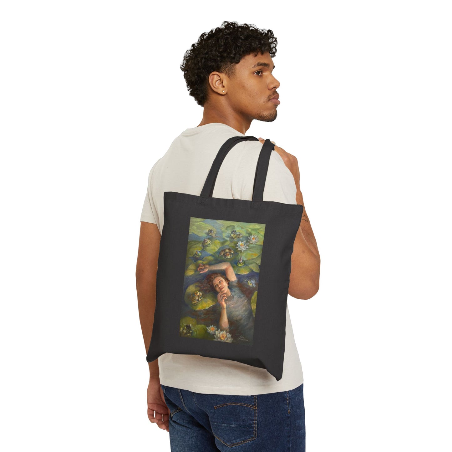 "Among Friends" Cotton Canvas Tote Bag