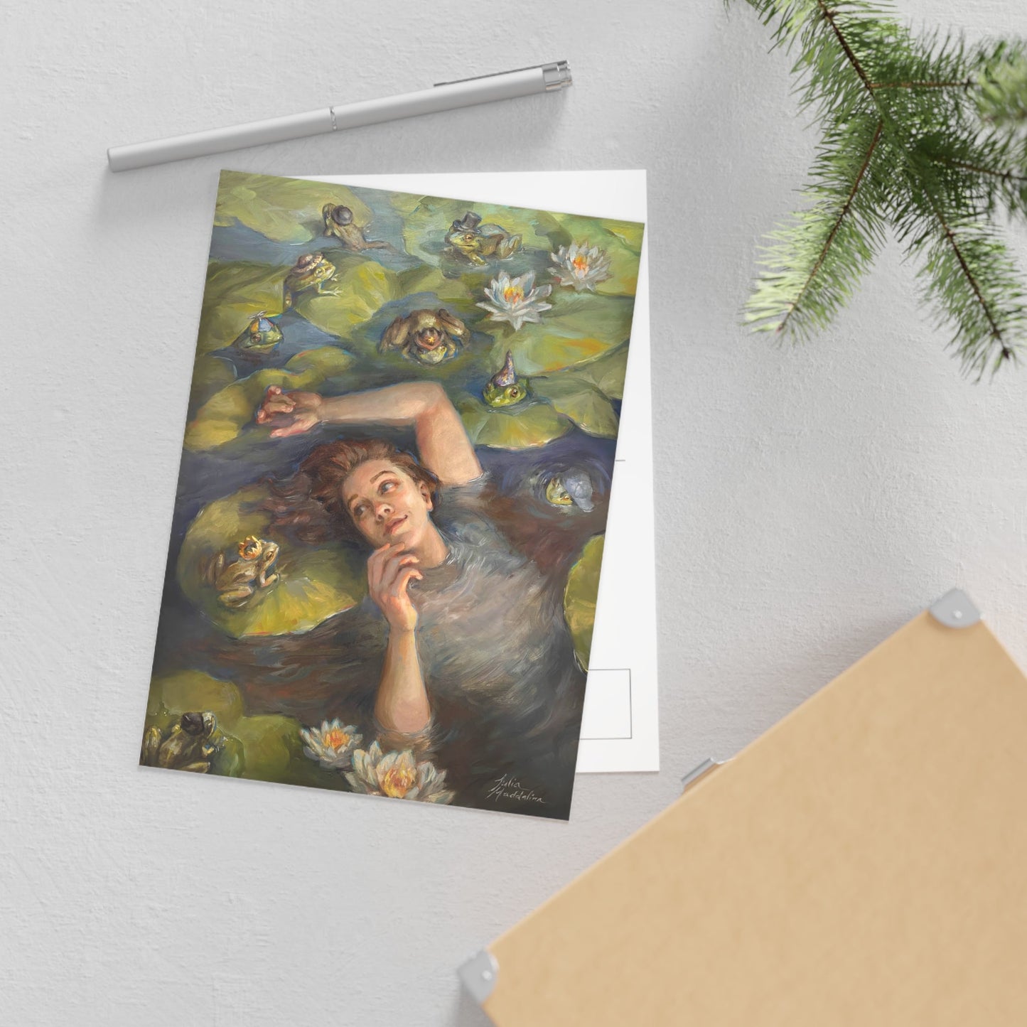 "Among Friends" Post card