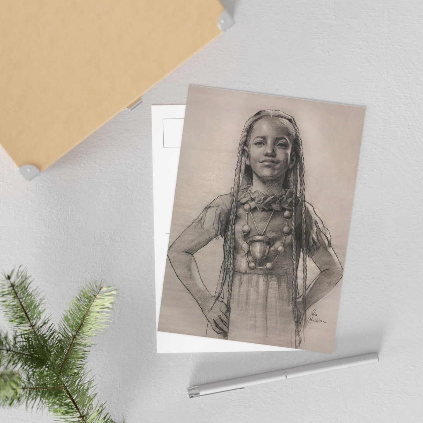 "Lost Girl" Postcard