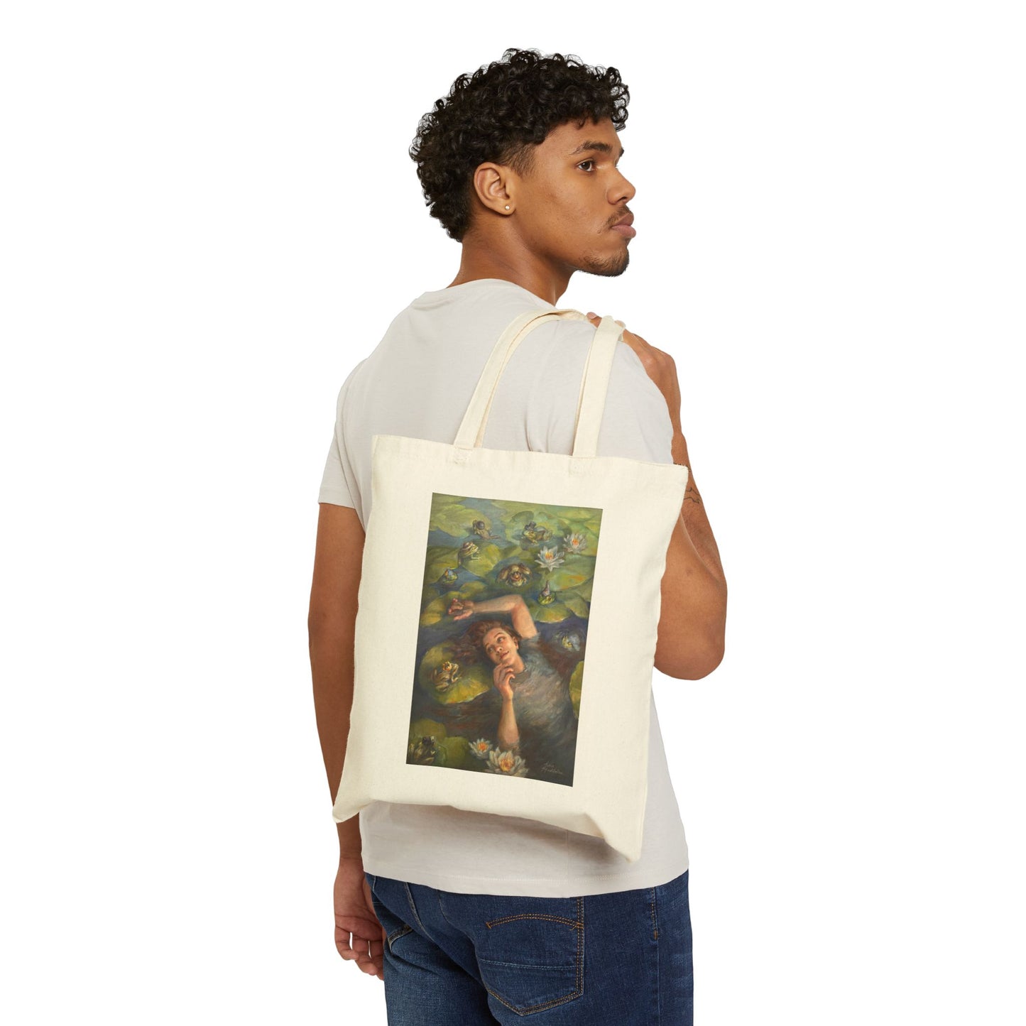 "Among Friends" Cotton Canvas Tote Bag