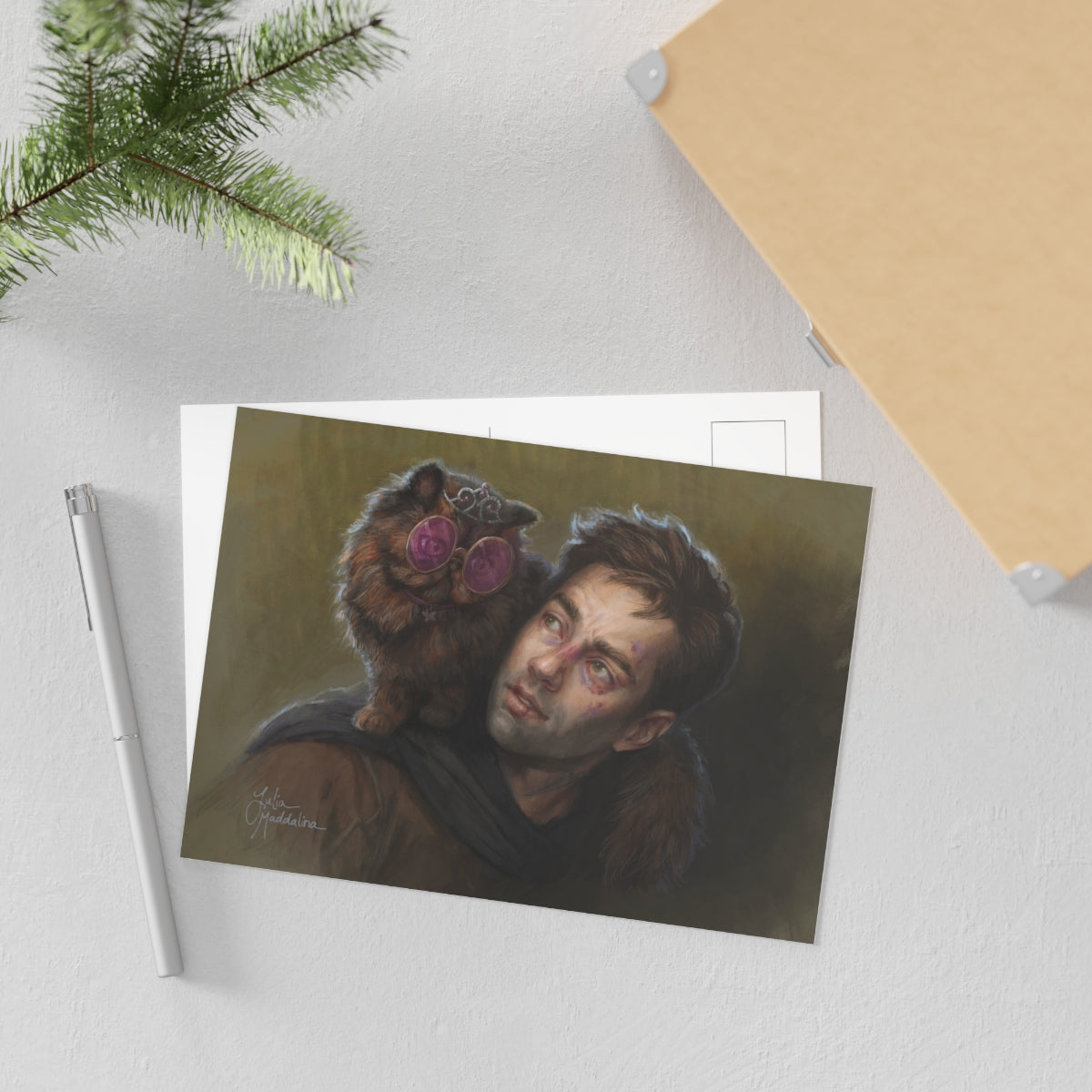 Carl and Donut Postcard